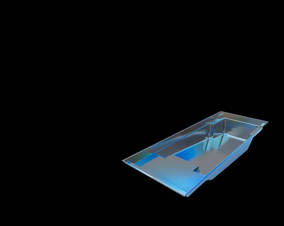 el Capitan fiberglass shell, 3D render