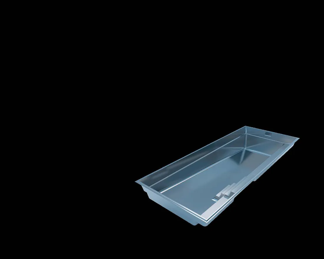 The Everest fiberglass shell, 3D render